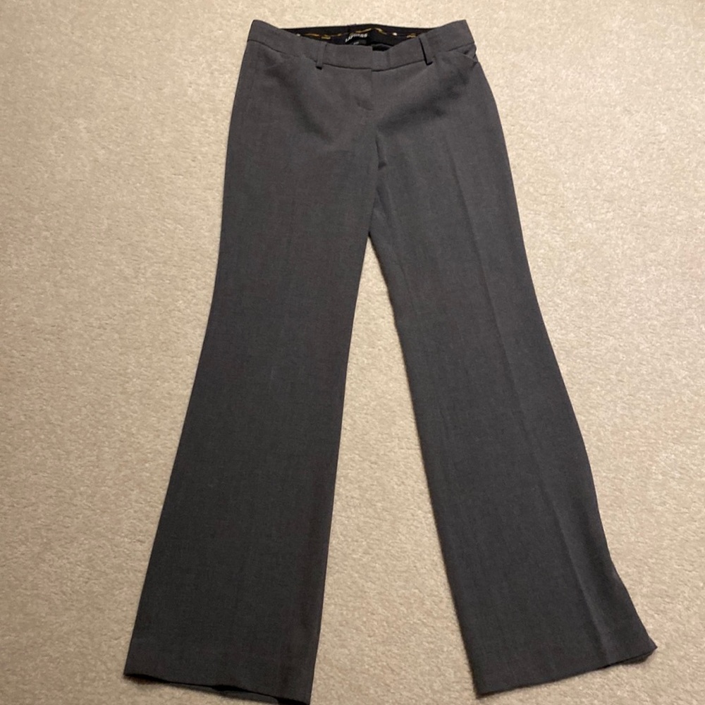 EXPRESS women’s dress pants in grey polyester rayon…size2R…flat front.